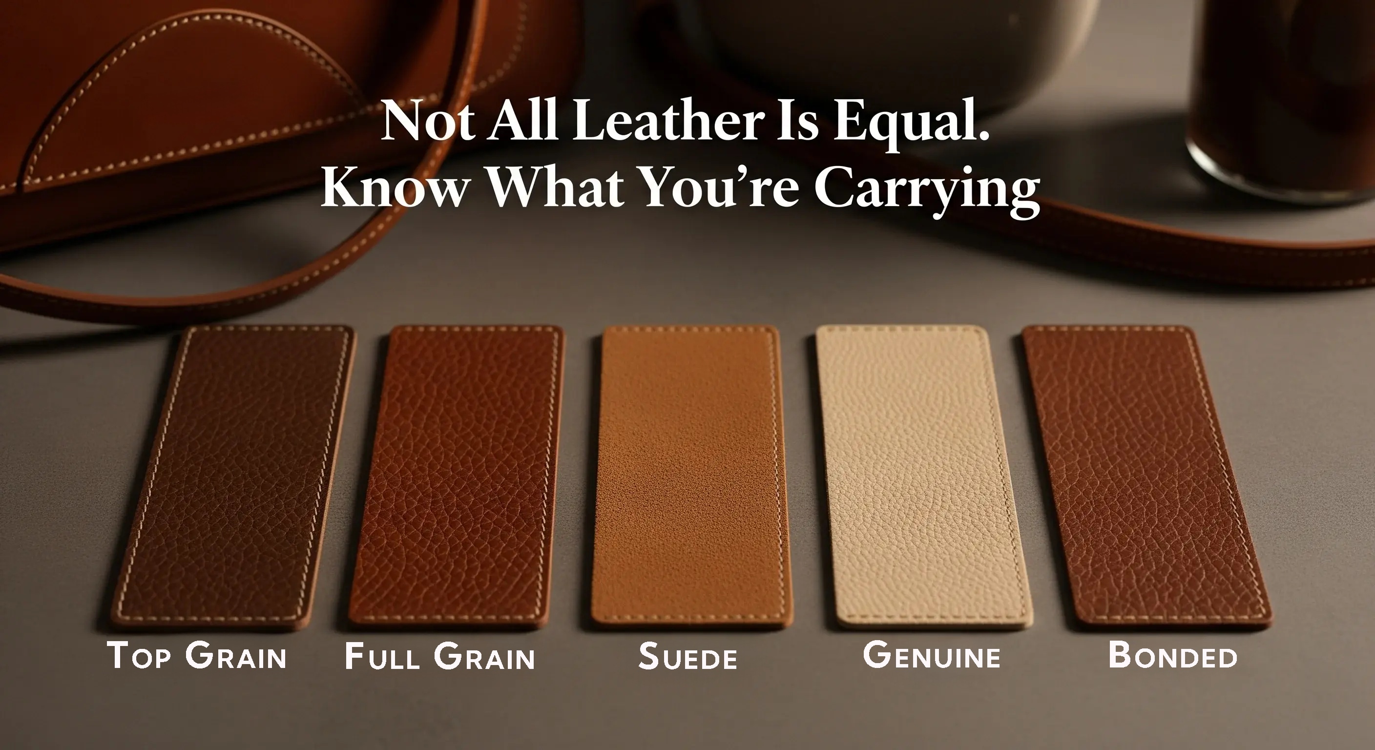 Full-Grain, Top-Grain, Genuine? A Clear Guide to Leather Types and Their Uses